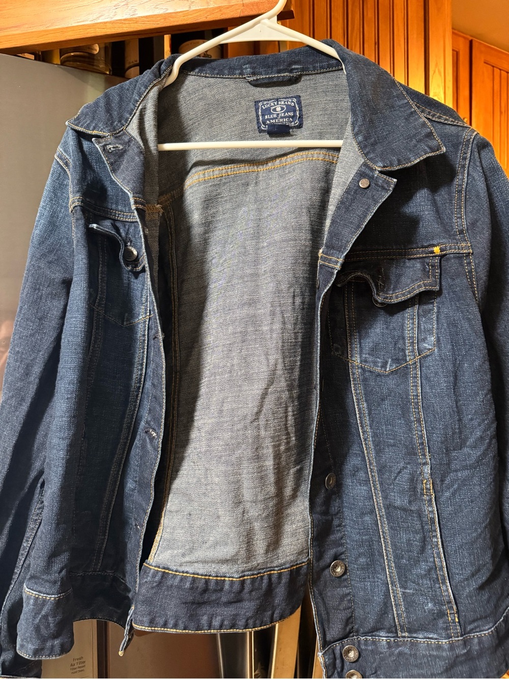 Lucky Brand Dark Blue Denim Jacket - Classic Workwear Style